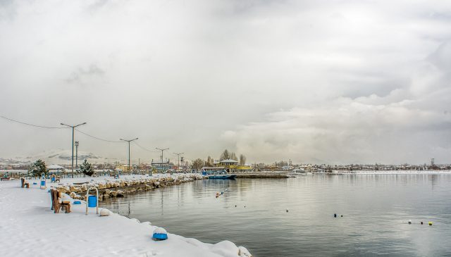 View from by the ferry terminal. Van, Turkey